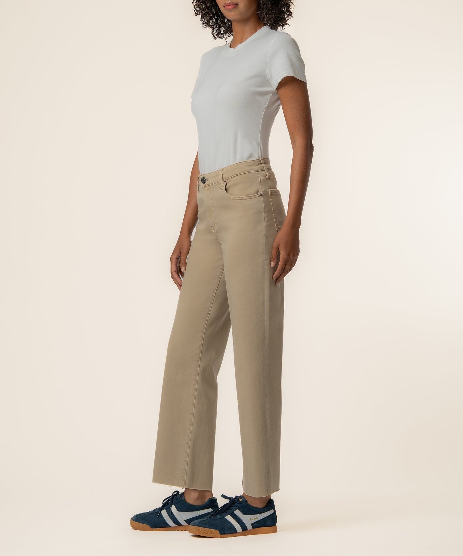 CHARLOTTE HIGH RISE WIDE LEG WITH RAW HEM