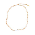 LeAnn Gold Paperclip Necklace