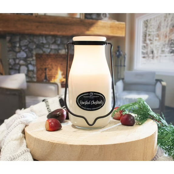 ROASTED CHESTNUTS MILK BOTTLE 14OZ CANDLE