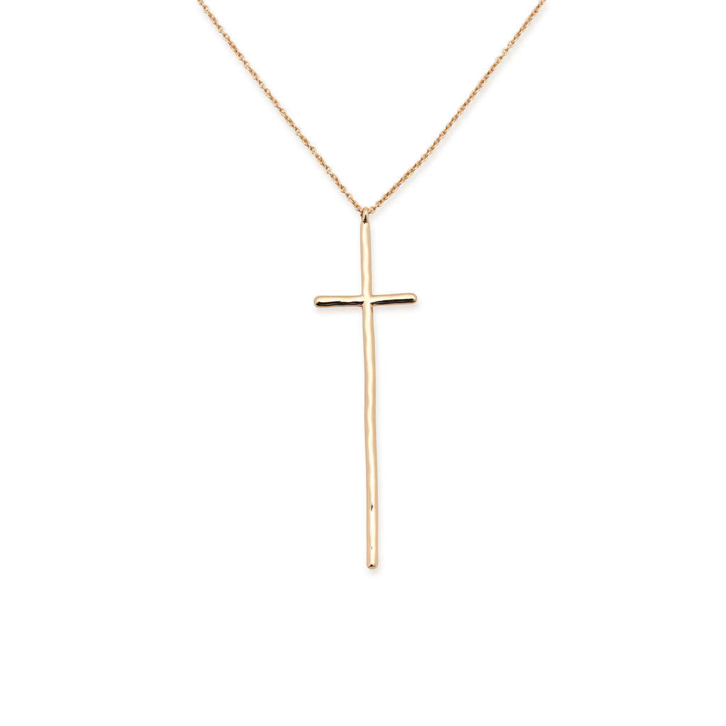 Peyton Gold Cross Necklace