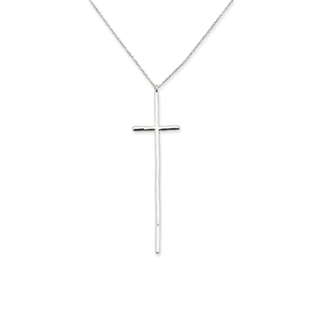 Peyton Silver Cross Necklace