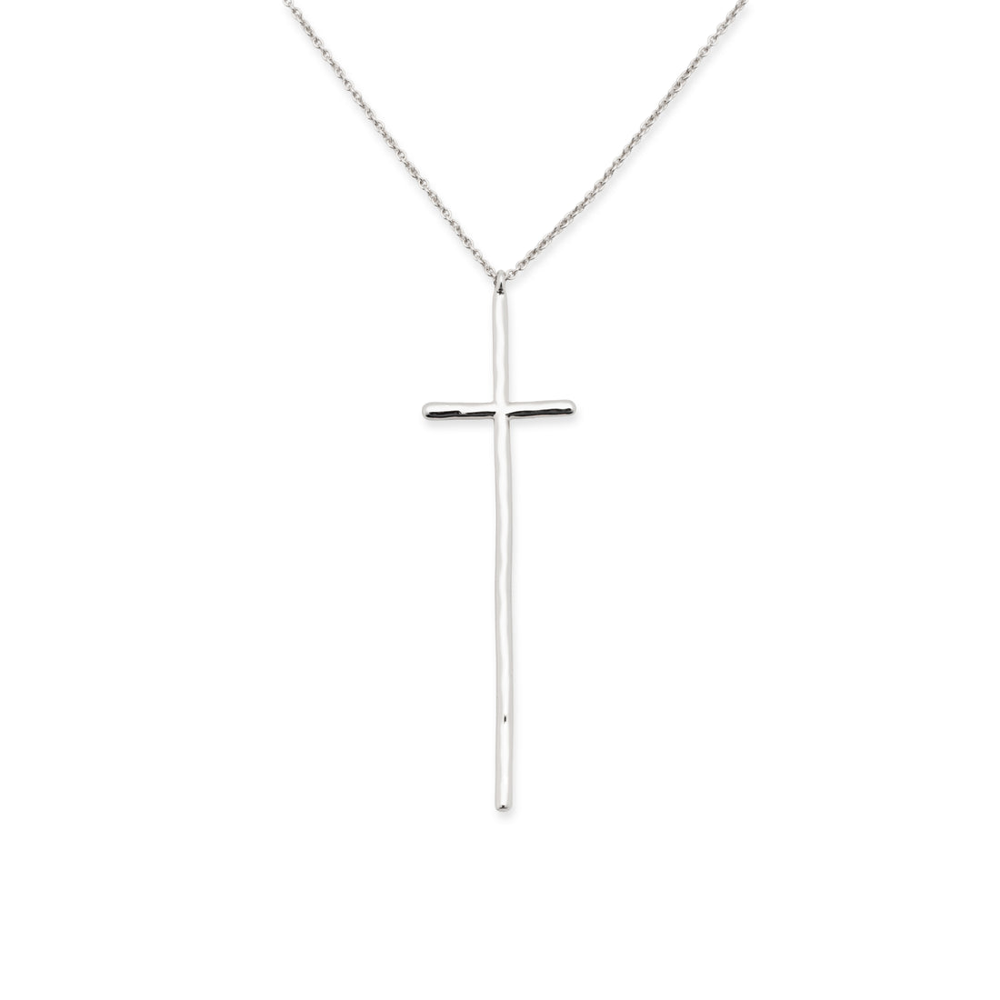 Peyton Silver Cross Necklace
