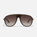 CHART TOPPER Dark Tort Frame / Brown Lens QUAY SUNGLASSES