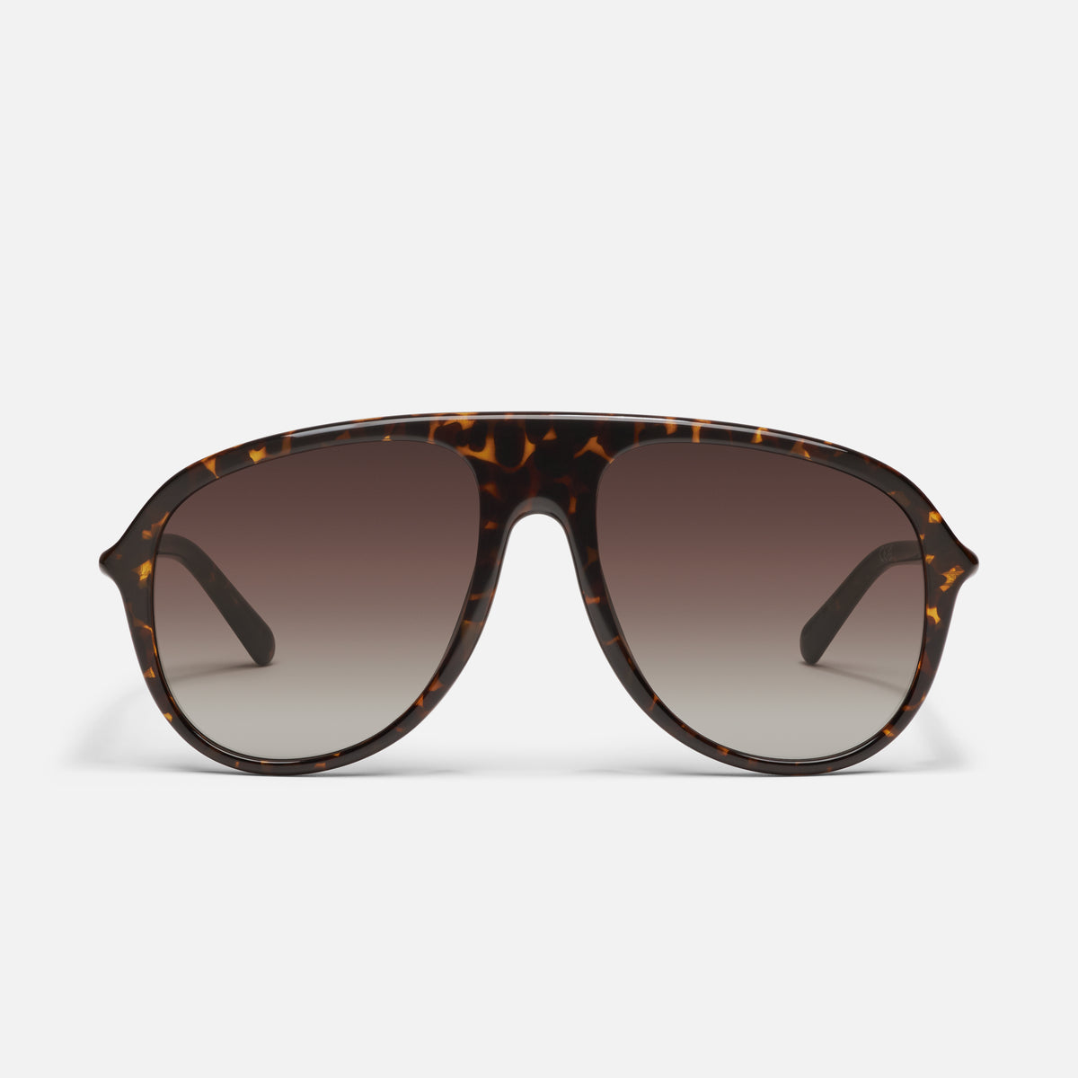 CHART TOPPER Dark Tort Frame / Brown Lens QUAY SUNGLASSES