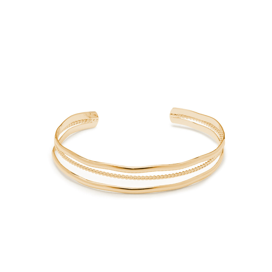 Shania Gold Slim Cuff Bracelet