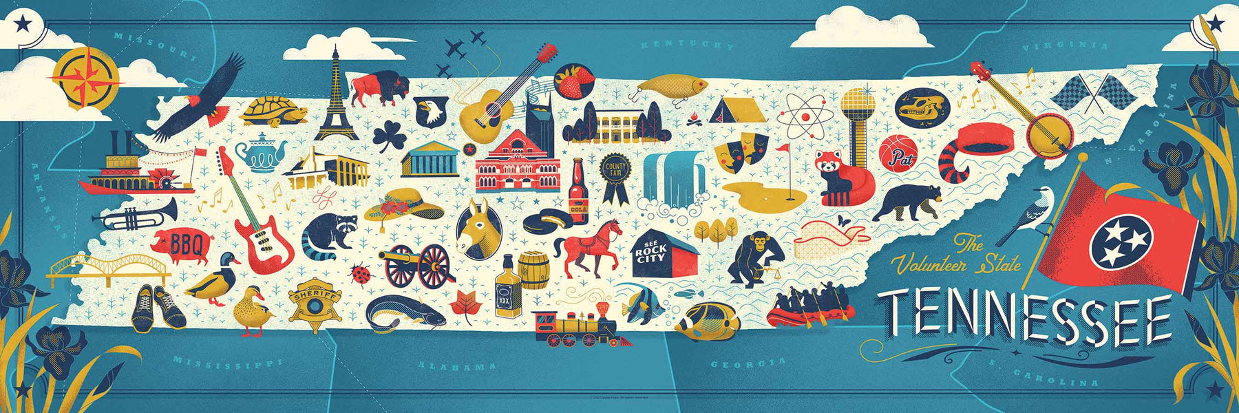 TENNESSEE MAP PUZZLE