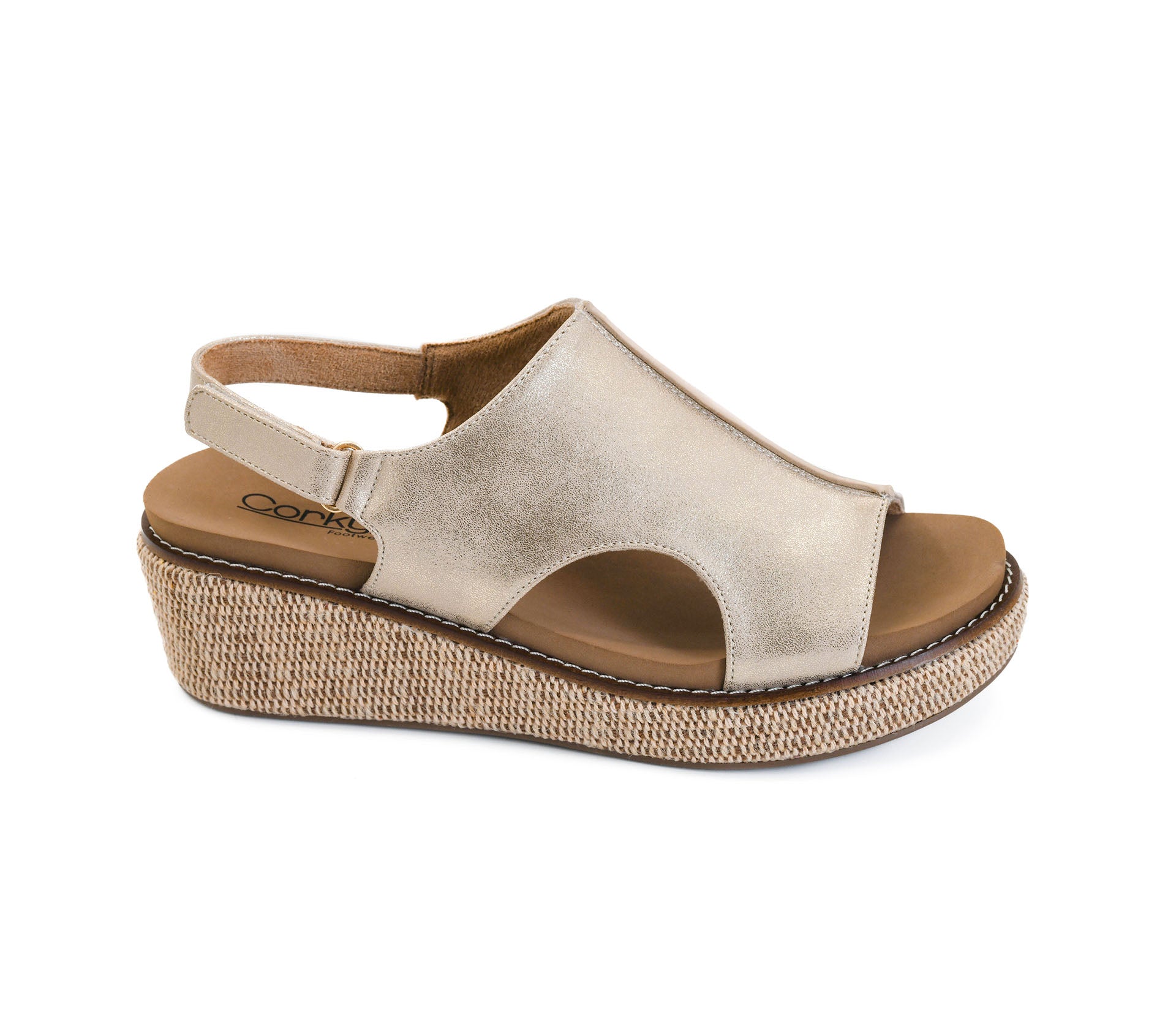 WASHED GOLD VOLTA II WEDGE