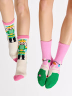 REINDEER SOCKS,PINK
