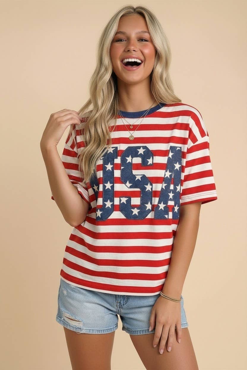 REDN STRIPED PLUS USA 250th Anniversary Commemorative Oversized