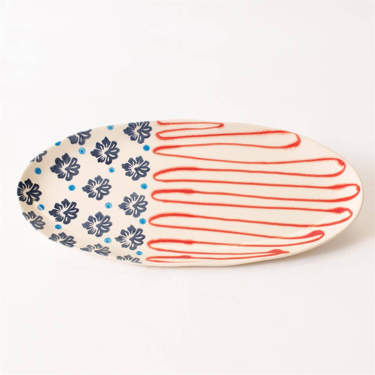 Americana Folk Art Platter | Patriotic, USA