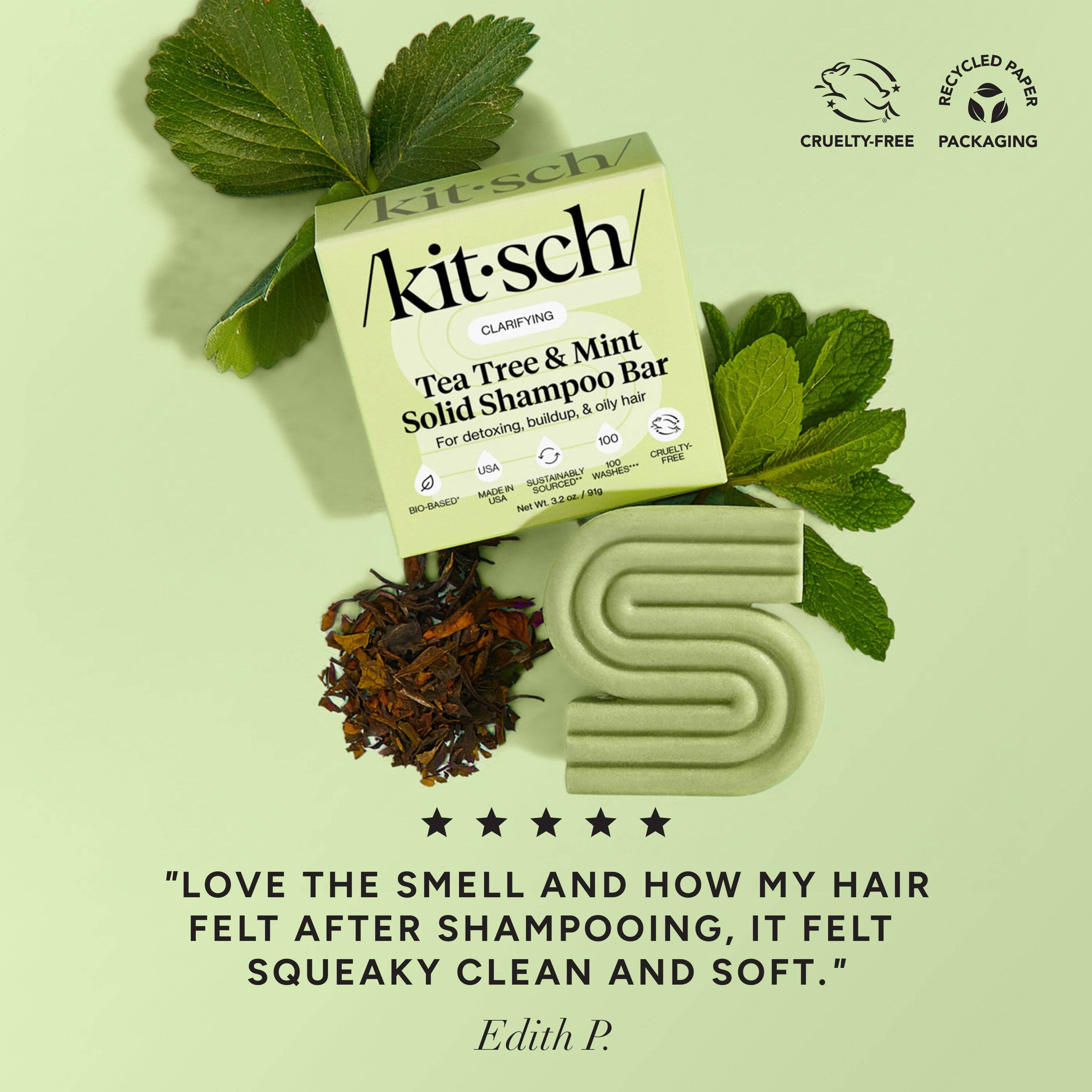Tea Tree & Mint Clarifying Shampoo & Conditioner Bar Combo