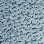 Chunky Knit Throw Blanket - Denim