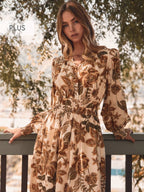 Floral Printed Midi Dress