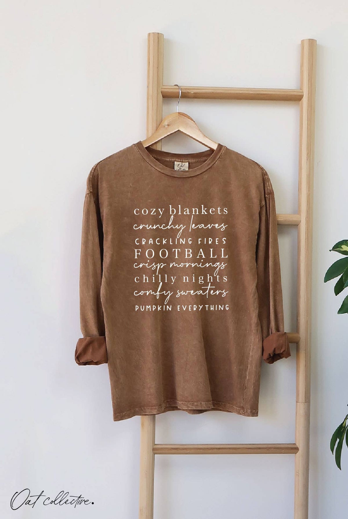 TOAST COZY BLANKETS Mineral Washed Long Sleeve Graphic