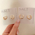 CHUBBIE HOOPS | gold | everyday hoop earrings | clasp hoops: 16mm