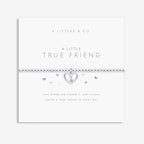 A LITTLE TRUE FRIEND SILVER BRACELET