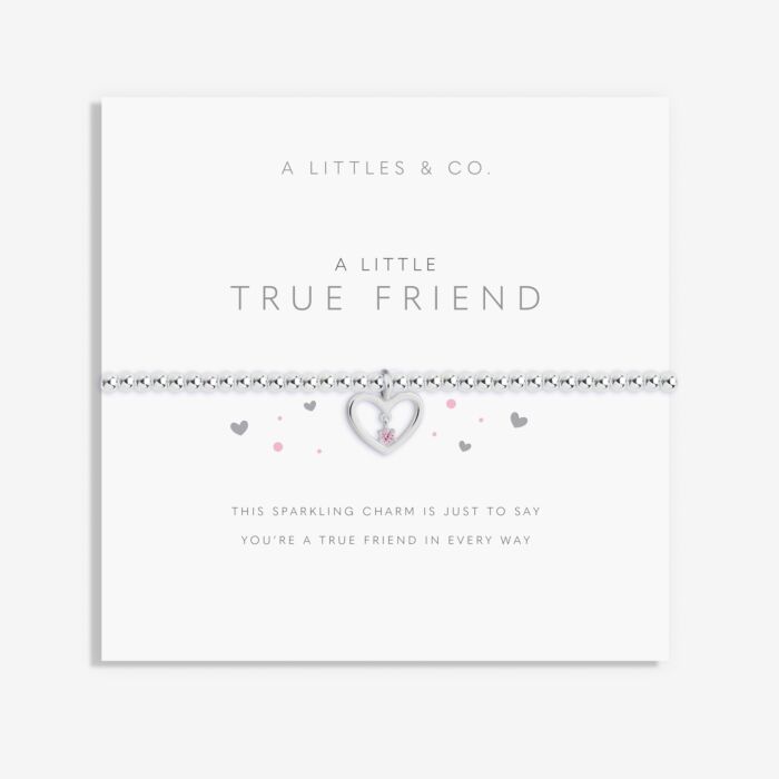 A LITTLE TRUE FRIEND SILVER BRACELET