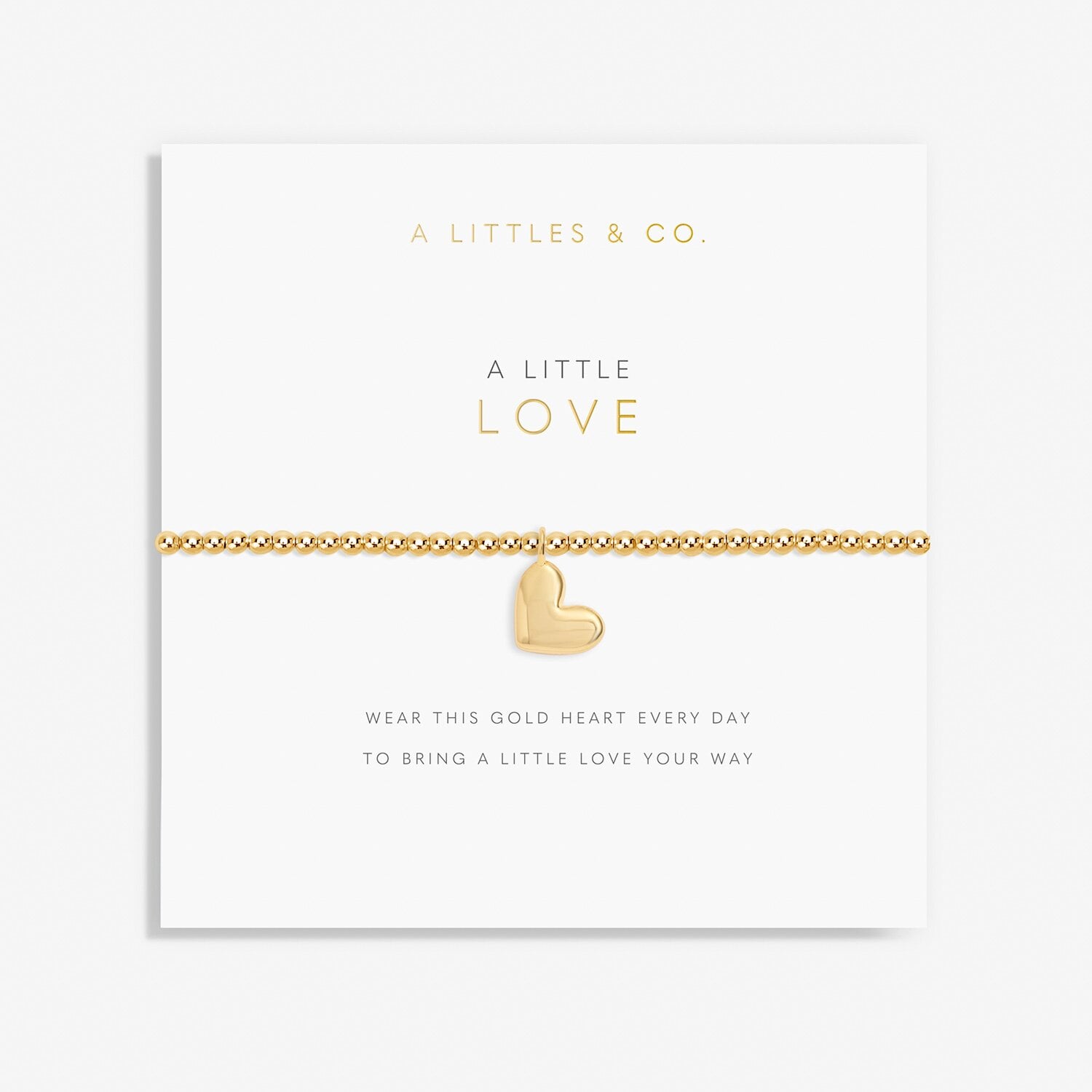 A LITTLE LOVE GOLD BRACELET