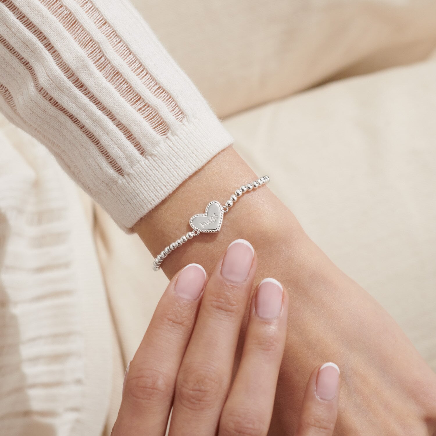 A LITTLE BIG HUGS SILVER PLATED BRACELET