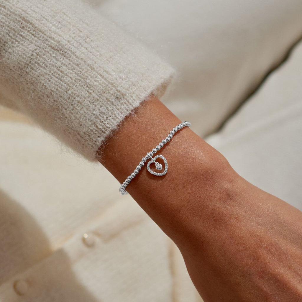 A LITTLE SO LUCKY TO HVE YOU IN MY LIFE SILVER BRACELET
