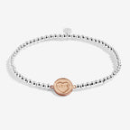 KIDS' A LITTLE LOVE HEART SILVE & ROSE GOLD BRACELET
