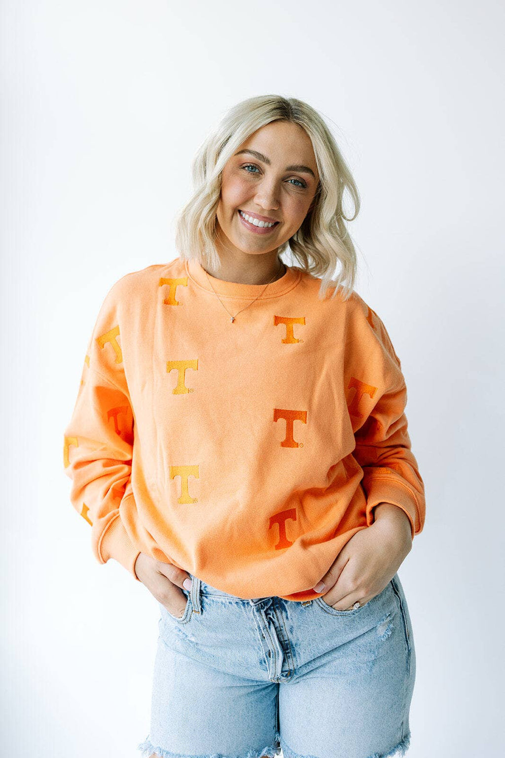 Tennessee Ritter Repeat Lantern Sleeve Crew: SHERBERT