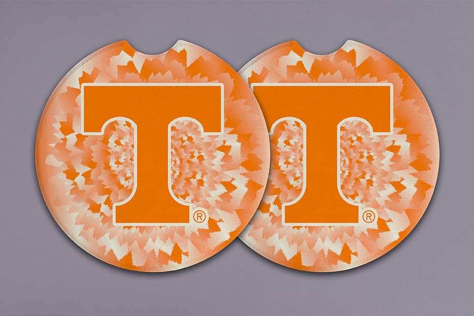 TN Tie Dye Car Coaster