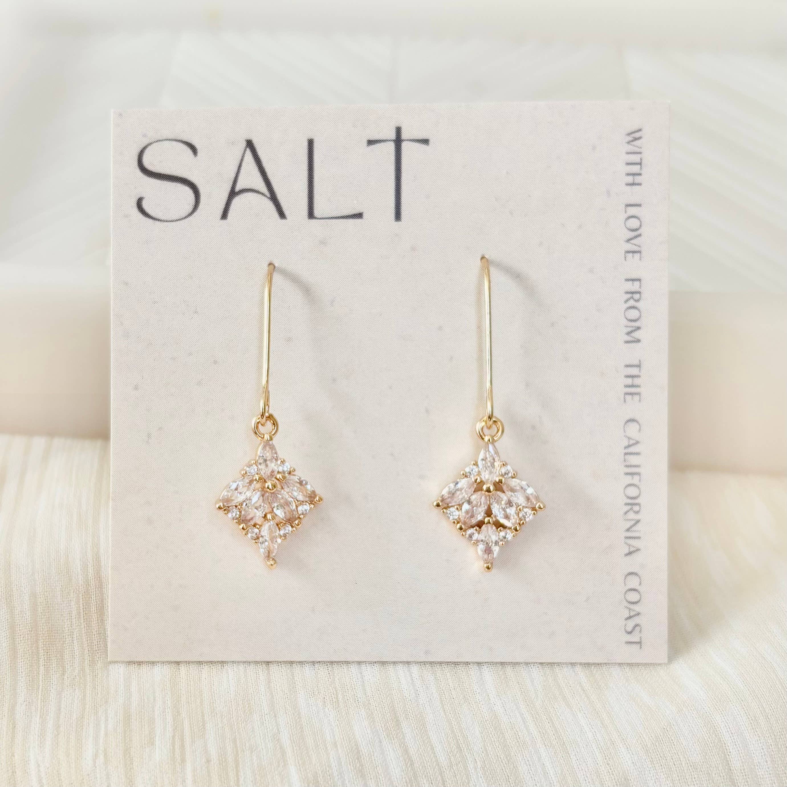 JULIETTE EARRINGS (HOOK) | crystal jewel earrings | sparkly