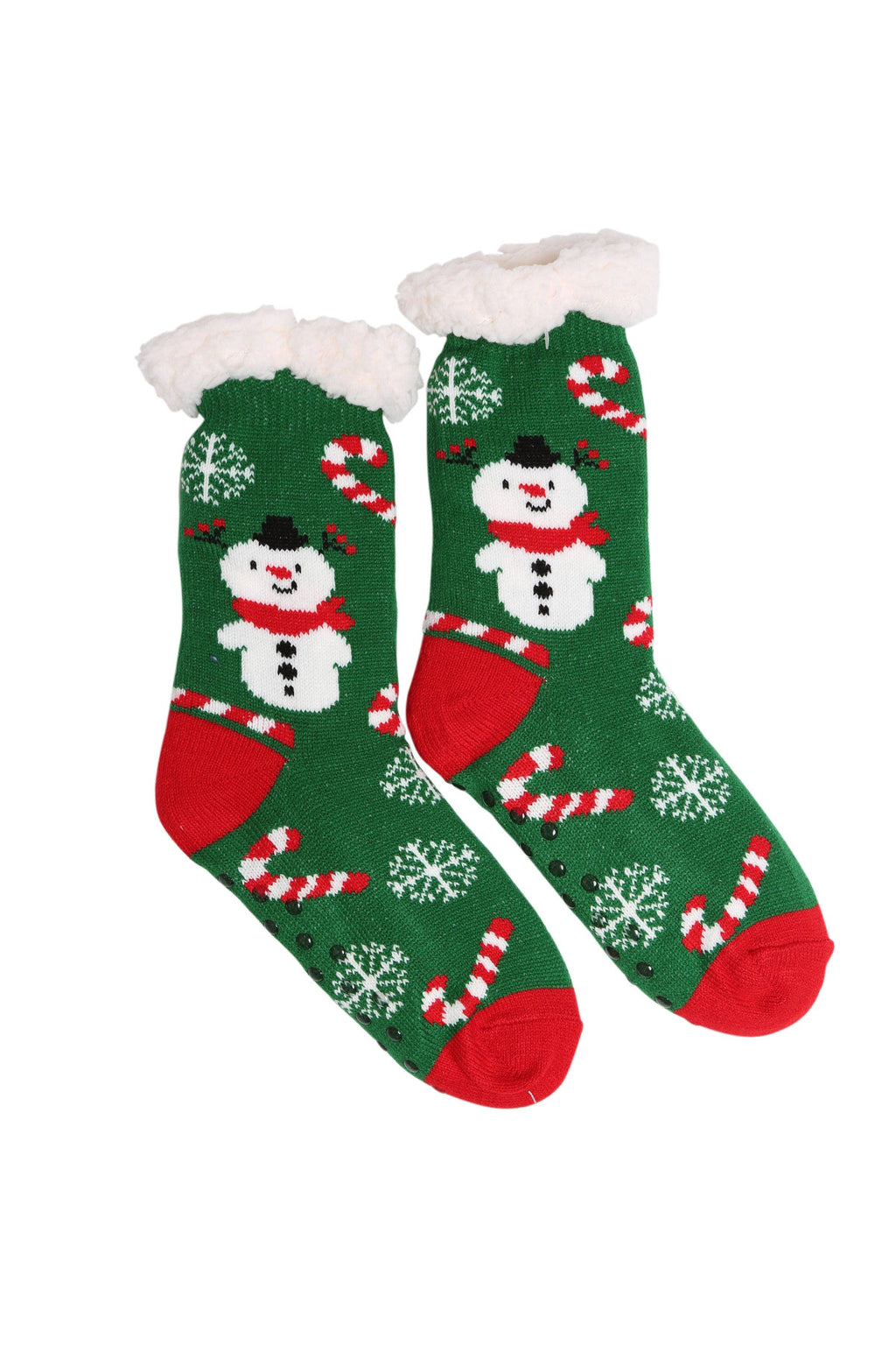 Assorted Christmas Grip Sherpa Socks