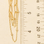 Gold Dainty Mixed Layered Classic Chain Necklace