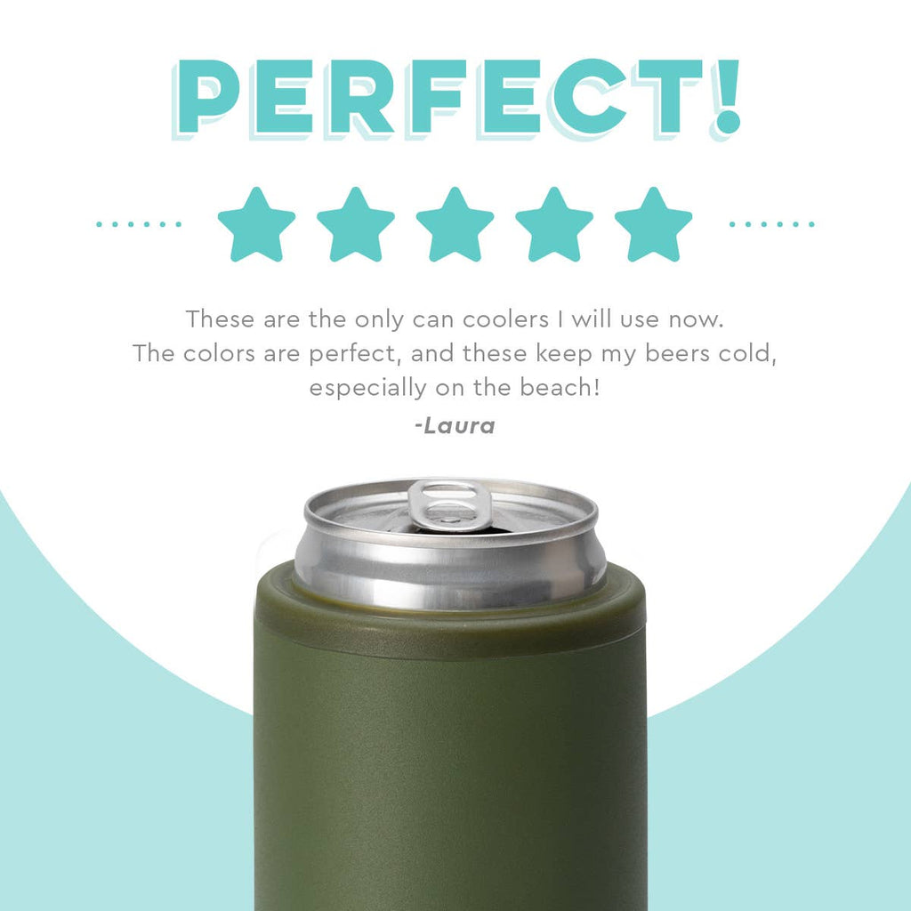 Olive Skinny Can Cooler (12oz)