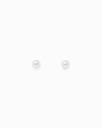 Mother of Pearl Clover Earring Set, Set of 3: White