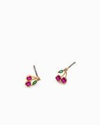 CZ Cherry Stud Mini Earrings