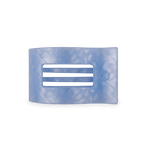 Blue Lagoon Medium Flat Rectangle Hair Clip