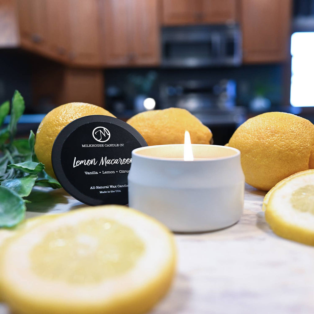 LEMON MACAROON 3.75 oz Traveler Tin Candle