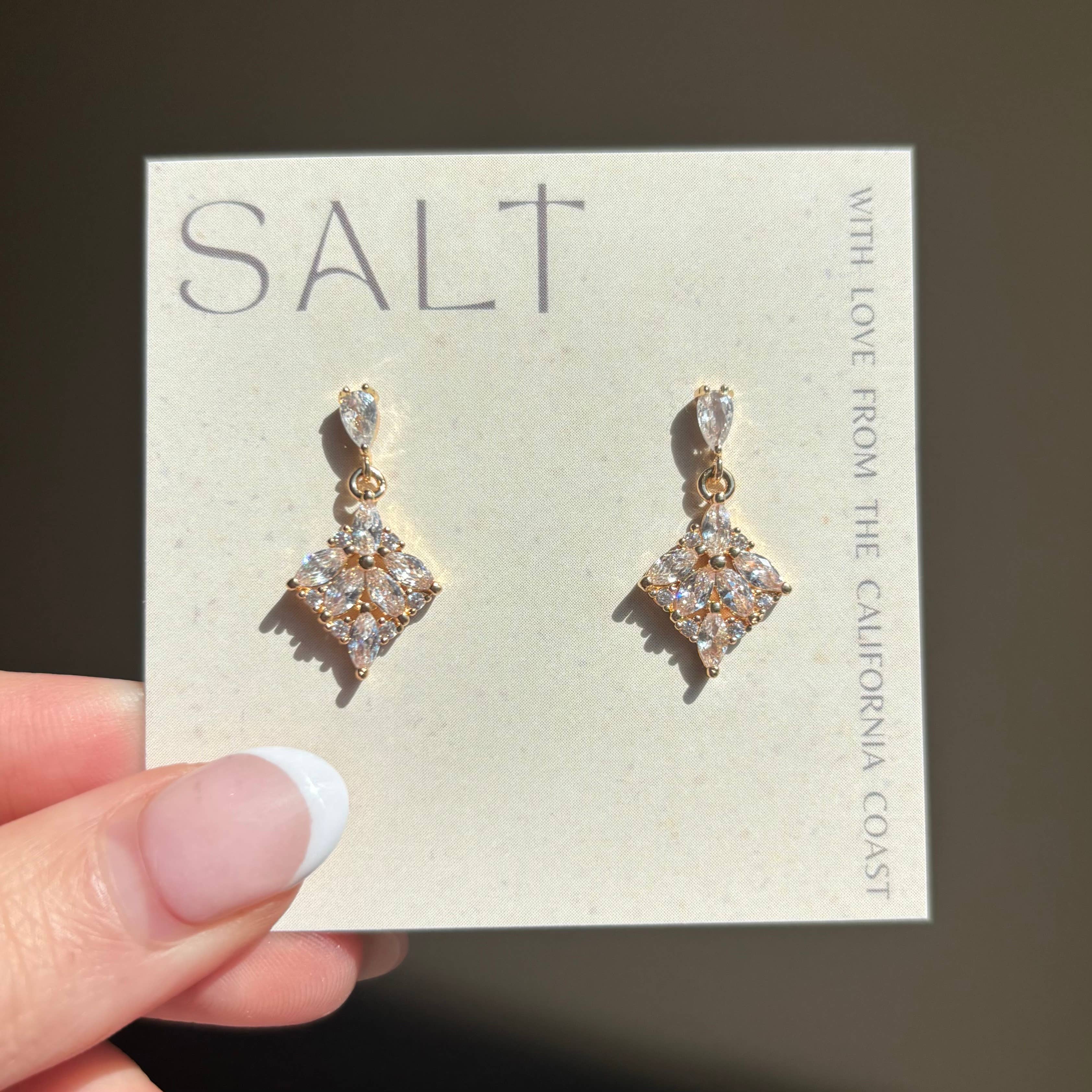 JULIETTE EARRINGS (STUD) | crystal jewel earrings | sparkly