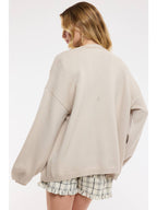 Drop Shoulder Sweater Cardigan