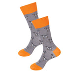 Coonhound Dog Grey Socks