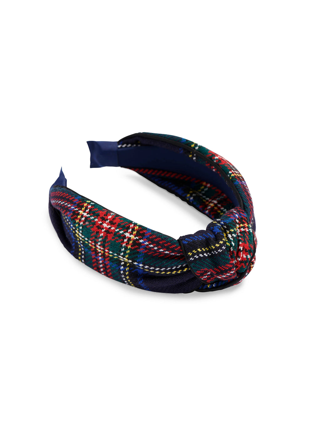 TARTAN KNOTTED HEADBAND: RED