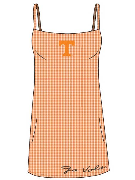Tennessee Logo Pride Gingham Skort Dress