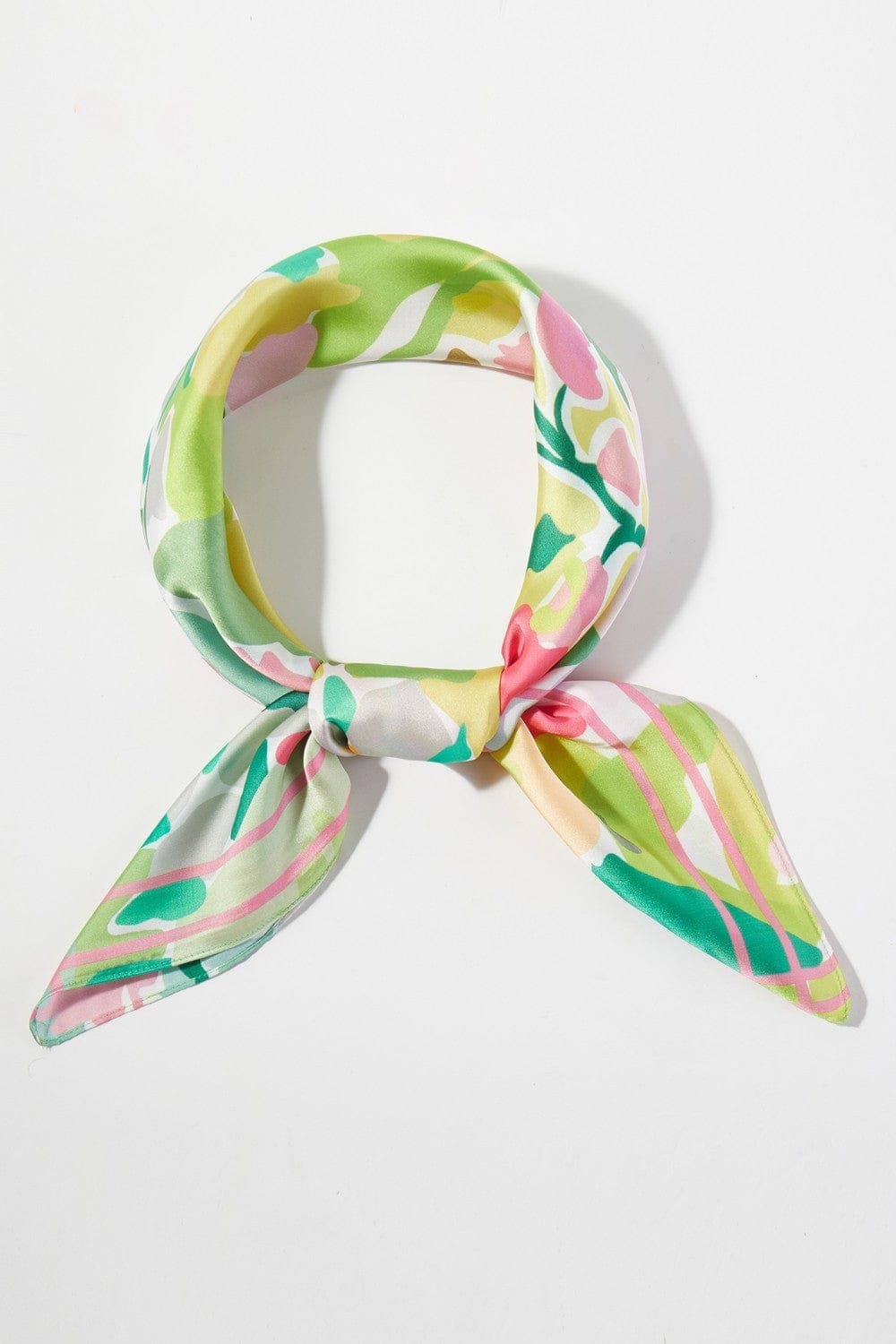 Green Abstract Garden Print Bandana