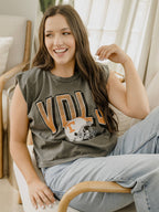 Tennessee Vols Helmet Fade Charcoal Tank Top