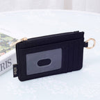 Black Alyssa Cardholder/Wallet With Keyring
