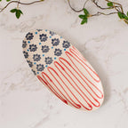 Americana Folk Art Platter | Patriotic, USA