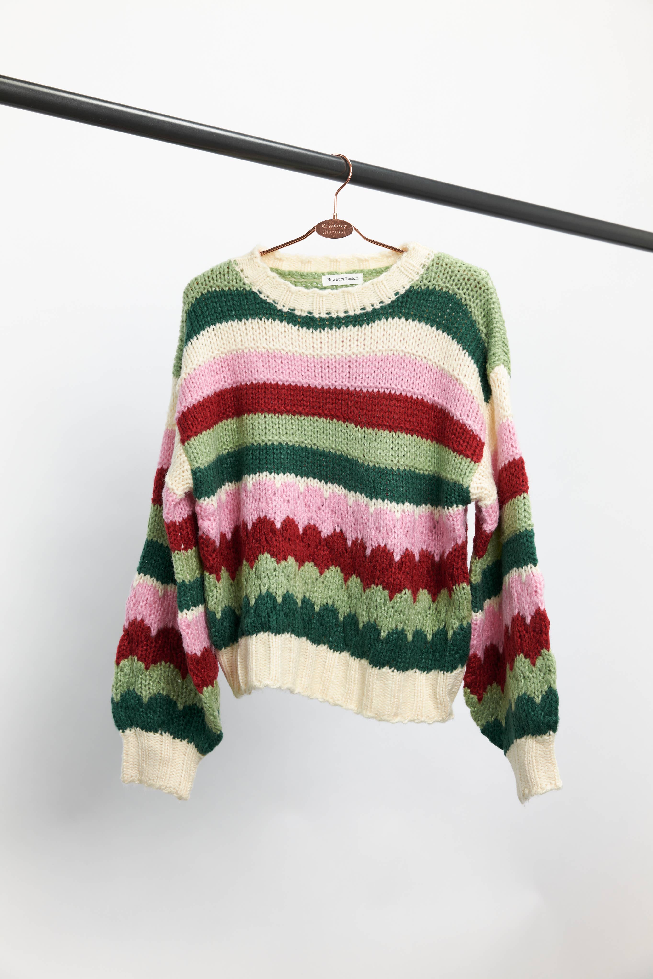 Multi-Stripe Knit Sweater