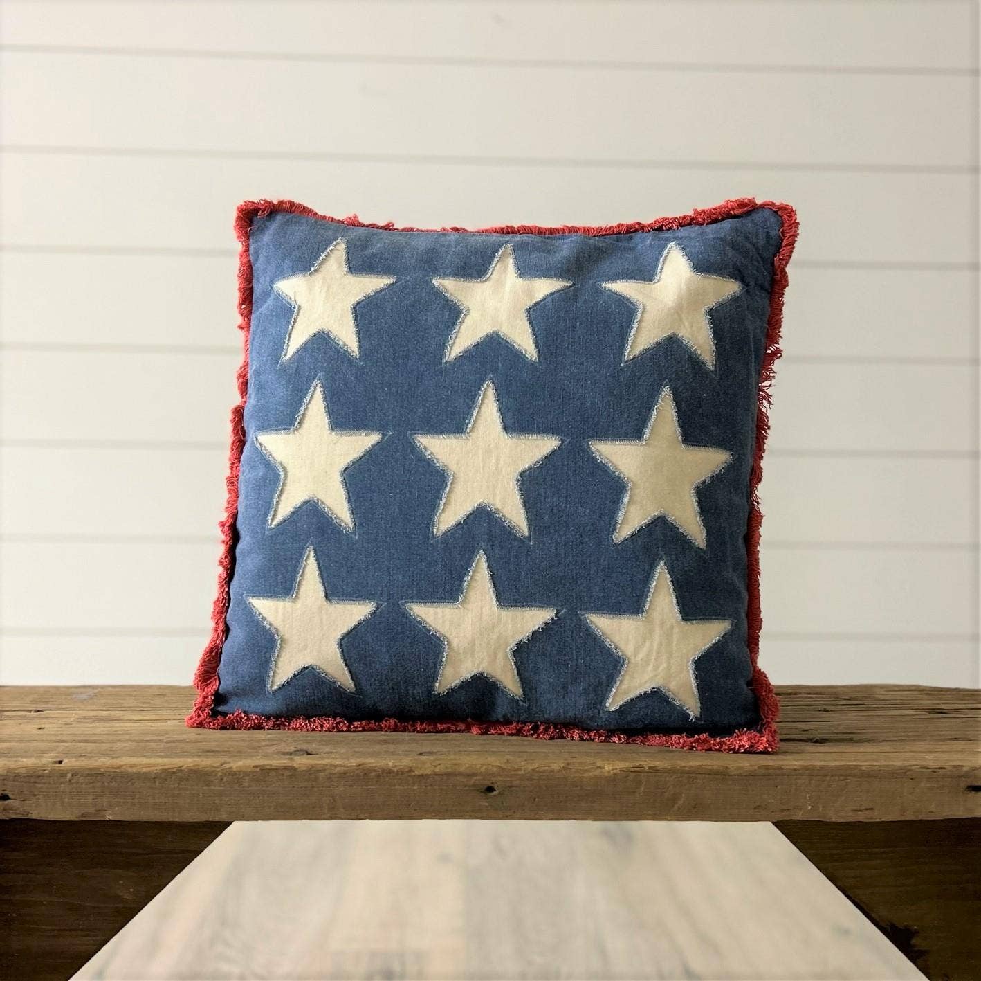 STONE WASHED Americana Stars Pillow