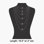 Hammered Coin Disc Station Necklace: GD