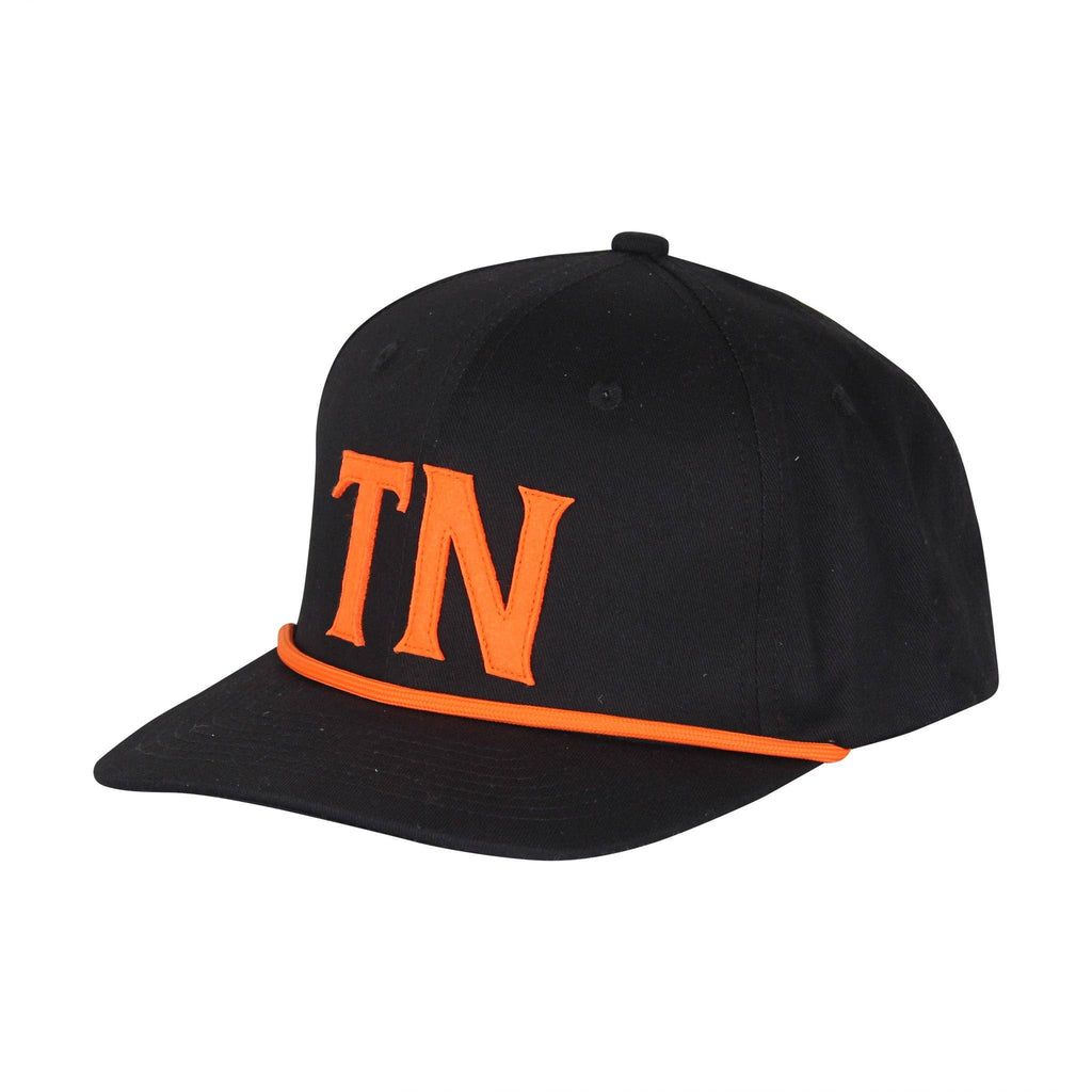 Black TN Sewn Felt Rope Hat