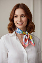 Coral Seaside Feast Print Bandana