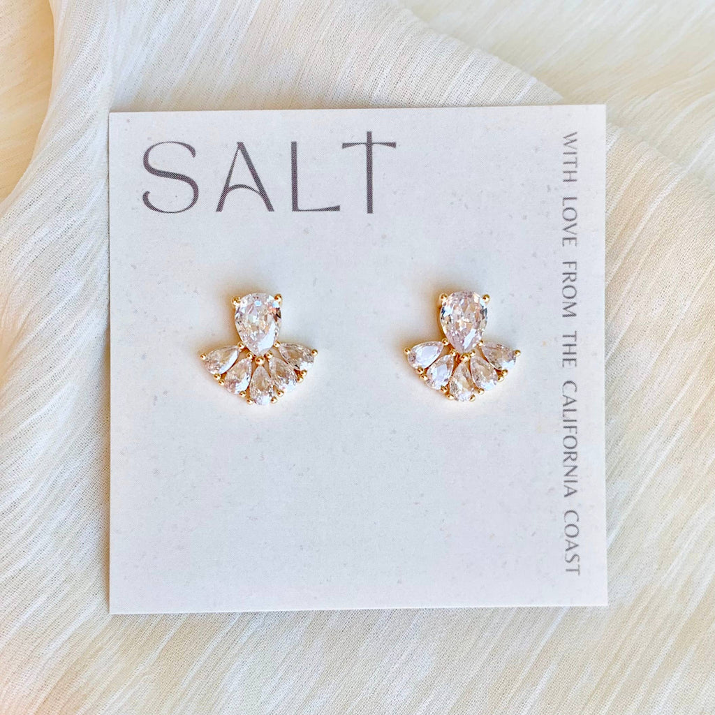 LUX STUD EARRINGS | diamond statement studs | sparkly studs
